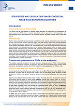 Strategies and legislation on psychosocial risks in six European countries