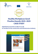 Cover of the case study: Netherlands: Digitalised preventive medical records for workers in the construction and infrastructure industry