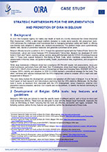 Cover of the case study: Strategic partnerships to implement and promote OiRA in Belgium – Case Study