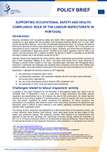 Cover of Portugal Labour Inspectorate policy brief