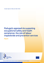 Cover of the Portugal’s approach to supporting OSH compliance report