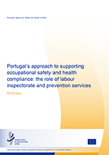 Cover of the Portugal’s approach to supporting OSH compliance report summary