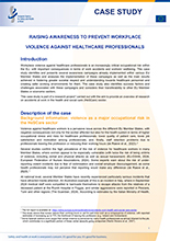 Cover of Raising awareness to prevent workplace violence against healthcare professionals case study