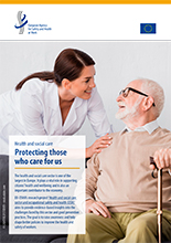 Cover of Health and social care: protecting those who care for us
