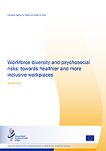 Cover of Summary - Workforce diversity and psychosocial risks: towards healthier and more inclusive workplaces
