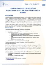 Prevention services in supporting occupational safety and health compliance in Germany