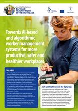 Cover of the info sheet Worker management through AI