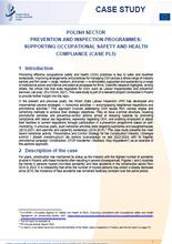 Cover of the case study Polish sector prevention and inspection programmes: supporting occupational safety and health compliance (Case PL5)