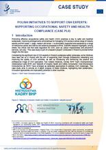 Cover of the case study Polish initiatives to support OSH experts: supporting occupational safety and health compliance (Case PL6)