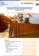 Cover of the EU guidance Long COVID: identification and work ability assessment, workplace adaptation and rehabilitation. A practical short guide for occupational physicians