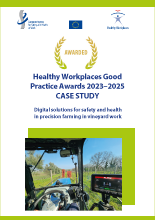 Cover of the case study: Italy: Digital solutions for safety and health in precision farming in vineyard work