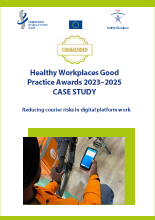 Cover of the case study: Netherlands: Reducing courier risks in digital platform work