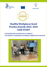 Cover of the case study: Czechia: Comprehensive programme to support the health of employees working in digital environments