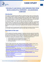 Cover of For health and social care workers free from musculoskeletal disorders