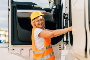 Female truck driver