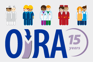 OiRA 15 years logo