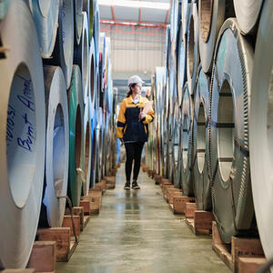 Worker conducting an inspection