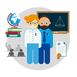 OiRA icon illustrating teachers